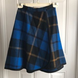 Vintage Pendleton Wool Plaid Wrap skirt
